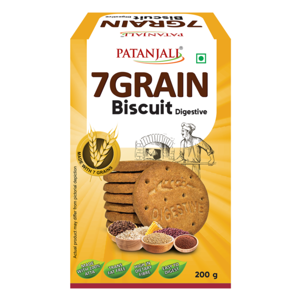 Patanjali 7 GRAIN DIGESTIVE BISCUIT 200 G pack