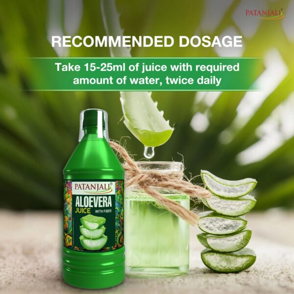Patanjali Aloe Vera Juice with Fiber: Natural Digestive - Image 5