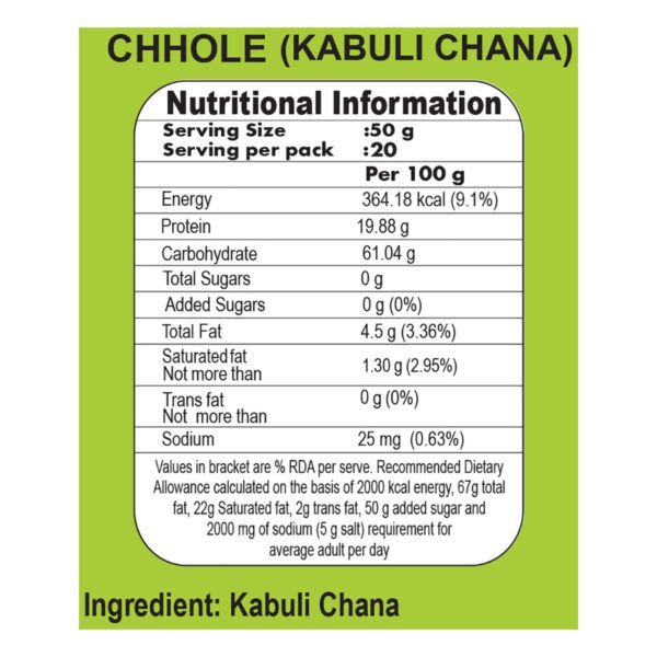 Patanjali Unpolished Kabuli Chana : Wholesome Goodness! - Image 2