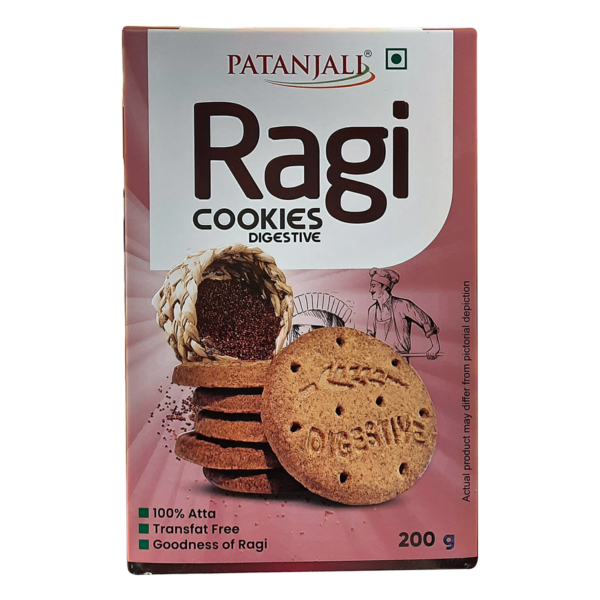 Patanjali Ragi Cookies Digestive 200g pack