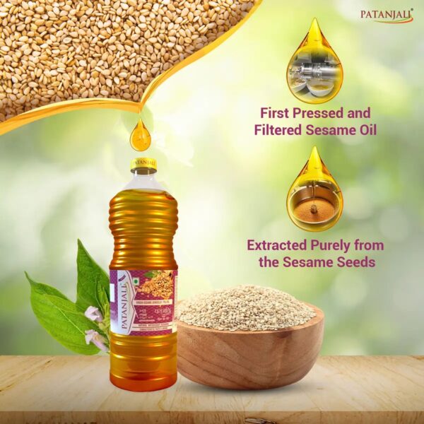 Patanjali Virgin Sesame Oil: Nature's Culinary Nutrient - Image 6
