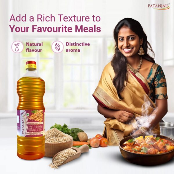 Patanjali Virgin Sesame Oil: Nature's Culinary Nutrient - Image 7