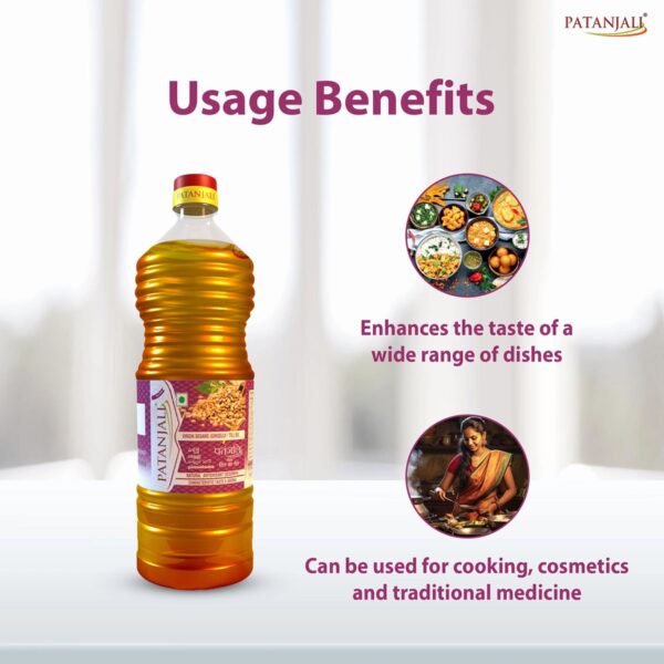Patanjali Virgin Sesame Oil: Nature's Culinary Nutrient - Image 8