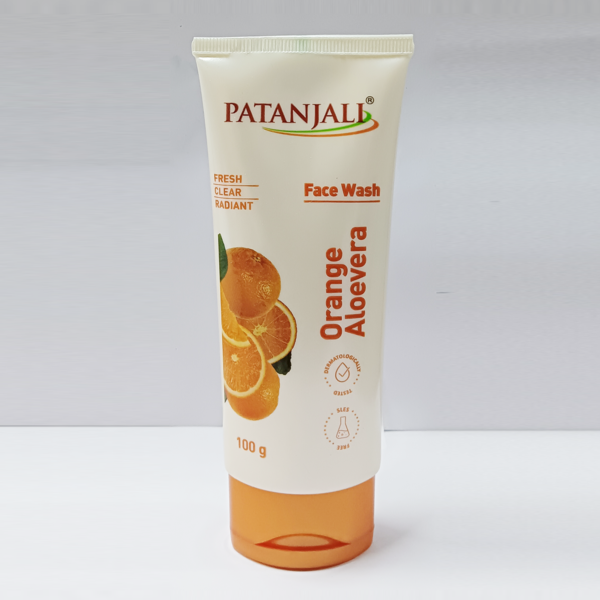 PATANJALI Orange Aloe Vera Face Wash: Citrus Freshness