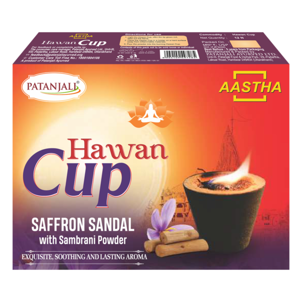 Aastha Hawan Cup Saffron Sandal – Pure & Spiritual Rituals